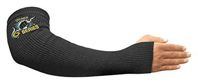 Steiner SB1364KT-18 CF-Series Sleeves, Black Double Ply Knit Carbonized Fiber With Thumbhole, 18-Inch
