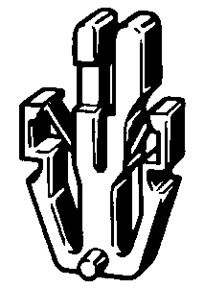 AU-VE-CO PRODUCTS AV17194 TOYOTA GRILLE CLIP 13MM WIDE 25/BX