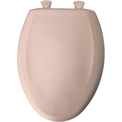 Bemis B1200SLOWT063 Elongated Plastic Toilet Seat in Venetian Pink with STA-TITE, Easy-Clean & Change and Whisper-Close Hinge