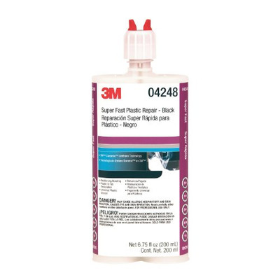 3M 3M04248 - -6PK Super-Fast Repair Adhesive, , Black, 200 mL Cartridge