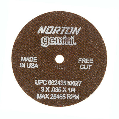 3 x 035 x 1/4 In Gemini Cut-Off Wheel A 60 O T01