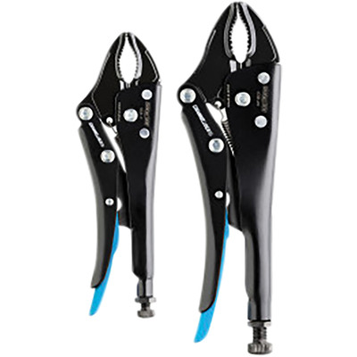 2pc Curved Jaw Locking P liers Set
