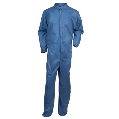COVERALL KLEENGUARD A20 LARGE BLUE ELS WR AN EA