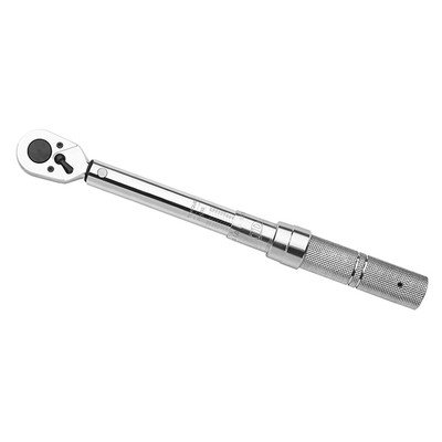 ATD Tools ATD-12500A Rubberized, dual-material handle for non-slip grip  Easy-to-read stamped scale on beam & thimble collar  Positive lock with spring loaded pull down lock ring  Fast, accurate and easy to set  Teardrop ratchet head  Meets ISO 6789