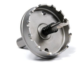 BLAIR EQUIP BLR-14784 Carbide tipped for improved performance in harder materials such as stainless steel.
 Cuts 3x faster and lasts 10x longer than twist drills or hole saws.
 For materials up to 1/8 thick.
 Includes: cutter, pilot, spring, &