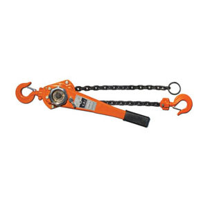 American Power Pull AMG-615 Heres a ratchet lever hoist thats made from thick, heat treated steel thats ideal for durable lifting or pulling applications.