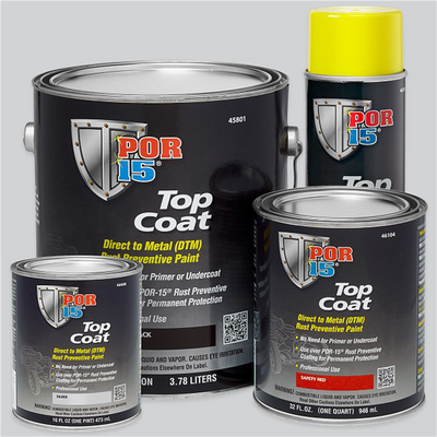 Absolute Coatings (POR15) POR-45908 TOP COAT CHASSIS BLACK PINT