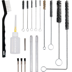 AES Industries AES-207 The AES-207 Ultimate Spray Gun Cleaning Kit comes with everything you need to keep your favorite spray gun running at its peak performance! Kit includes 6x precision air cap and fluid nozzle cleaning needles, 5x mini twisted