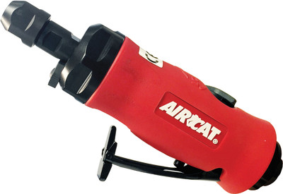 AIRCAT ACA-6285 Spindle lock feature for easy accessory change  Erickson style precision collet  .75 HP non stall motor  Composite handle and grip for comfort  Low noise only 79 dBa  Low vibration only <2.5>m/sec2=