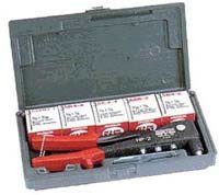 MARS MAR-39001 HP-2 Hand Rivet Tool Set - Model: Diameter Range: 3/32",1/8",5/32",3/16" (200) Assorted Klik-Fast rivets in popula