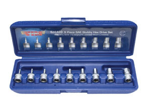 VIM Tools VIM-SHI400 SAE 1/4 DR HEX SET
