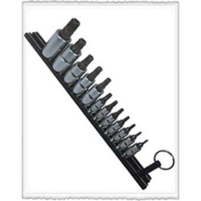 VIM Tools VIM-TMS-T5P Elite 12pc. Torx Plus . 5 Point Set, IPR8 Thru IPR60, package on a Black Magrail