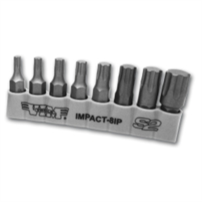 VIM Tools VIM-IMPACT-8IP 5/16in Shank Bits  IP20 thru IP55  Plastic Holder S2 High Alloy Steel  Heat Treated to 56-62 RC
