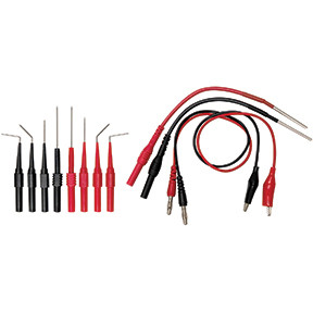 S & G Tool Aid SGT-23550 Use to back probe harness connectors, fuel injectors and automotive sensors   Includes pin, flexible and curved style Back Probes   Compatible with standard 4mm plug