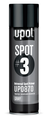 U-POL Products UPL-UP0870 A multi-function, fast drying universal spot primer ideal for small rub through and localized repairs.  Two products in one! - Use directly on metal or plastic parts, no adhesion promoter required  Perfect for use on cut