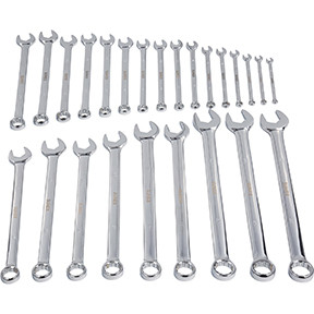 Sunex Tools SUU-9917MPRA FULLY POLISHED METRIC COMBINATION WRENCH SET