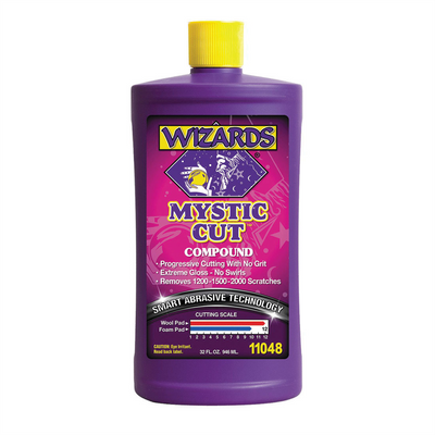 Wizard WIZ-11048 s Buffing Liquid - Cutting Compounds & Polish Machine Glaze (32 oz, Mystic Cut Compound)