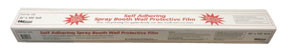 RBL Products, Inc. RBL-438 Applies directly over white booth walls and doors. Self-adhering film leaves no adhesive transfer.  Durable puncture resistant plastic film with UV inhibitor.  Quick installation time.  Easy to handle, lightweight 36 wide