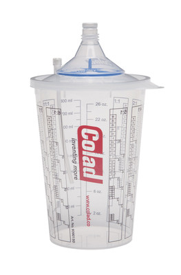 EMM Specialties SLS-9390130SLS Mix & Spray with the same paint cup  Precision matched Snap Lid attaches directly to the Colad Mixing Cup  Patented air valve produces unrestricted paint flow  Secure threaded attachment