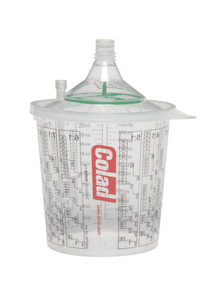 EMM Specialties SLS-9370190SLS Mix & Spray with the same paint cup  Precision matched Snap Lid attaches directly to the Colad Mixing Cup  Patented air valve produces unrestricted paint flow  Secure threaded attachment