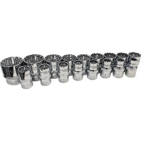 Platinum PLT-99817 Spline feature works on: Spline, 6 pt., 12 pt., Star, Square, Rounded Hex fasteners  Manufactured using quality chrome-vanadium alloy steel  Heat-treated for strength and durability  Meets or exceeds ANSI specifications  1/2 Drive,