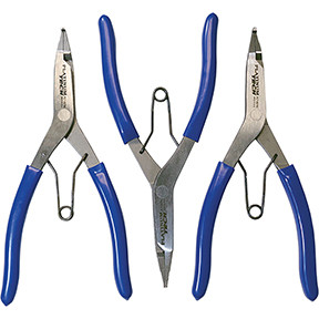 Platinum PLT-99793 Set Includes:  PLT-99794 - Straight Tip Lock Ring Pliers  PLT-99795 - Right Angle Tip Lock Ring Pliers  PLT-99796 - Bent Tip Lock Ring Pliers