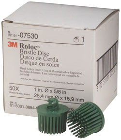 3M Company MMM-7530 ROLOC  BRISTLE DISCS 1IN GREEN 10 PACK