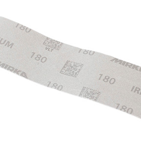 Mirka Abrasives MRK-24-584-400 Thanks to the new precision coating, the abrasive does not wear out easily.  It practically repels dust, so the grains stay sharp longer