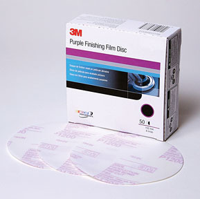3M Company MMM-30668 SANDING PURPLE FILM DISC 6IN HOOKIT P1200 50PK