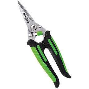 Mueller Kueps MKP-905070 Mueller heavy duty scissors and ideal for leather, cloth, plastic, rubber, cardboard, gasket material, rope, wire and other materials.   Blades with micro teeth; with cable cutter.
