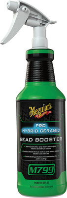 Meguiars MGL-M79932 Meguiars M799 Pro Ceramic Bead Booster  Ceramic Boost To Maintain Ceramic Coatings - M79932, 32 Oz  INCREASED GLOSS & PROTECTION: Hybrid Ceramic Si02 spray sealant restores gloss, slickness & beading to coatings   MULTIPLE USES:
