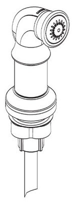 CSI 136104WR Moen 136104 Replacement Sidespray Hose Kit, Wrought Iron