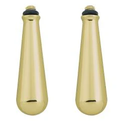 CSI 14707 Moen Traditional Replacement Handle Knob Inserts, Polished Brass (2-Pack)