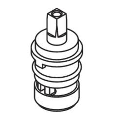 52000 2 Handle Brass Shell Ceramic Disc Cartridge - Hot 