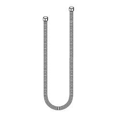 CSI CL155748 Handheld Shower Hose Finish: Chrome