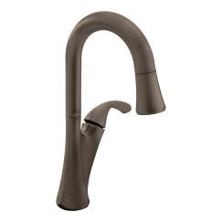 CSI 6124ORB Moen Notch One-Handle Oil Rubbed Bronze High Arc Pulldown Bar Faucet