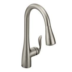 CSI 7594SRS Spot resist stainless one-handle pulldown kitchen faucet Spot Resist Stainless