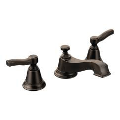 CSI TS6205ORB Moen T6205ORB Rothbury Two-Handle Low Arce Bathroom Faucet, Oil Rubbed Bronze (Not CA / VT Compliant) (Valve Not Included)