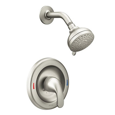 CSI 82604SRN Moen Adler 1 Handle Shower Only Spot Resist Nickel Finish Faucet 1 Brushed