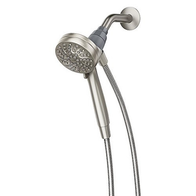 CSI 26100EPSRN Moen Magnetix Six-Function Handheld Showerhead with Eco-Performance Magnetic Docking System, Brushed Nickel, 3.5" ()