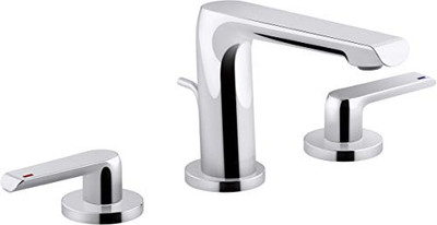 Kohler K-97352-4-CP Kohler Avid Widespread Faucet, Lever