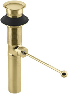 Kohler K-7114-PB Kohler Pop-Up Lav Drain W/O Overflow, Exposed