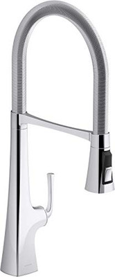 Kohler K-22060-CP Kohler Graze Semi-Pro Kitchen Faucet