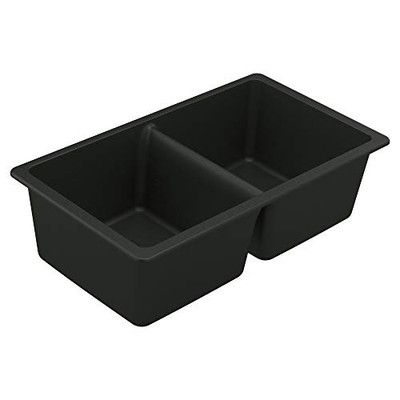 Moen GGB4012B Moen 33 x 18.5 x 9.5 granite granite double bowl sink