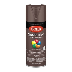 COLORmax Paint Primer Krylon COLORmaxx Paint + Primer, Gloss Leather Brown