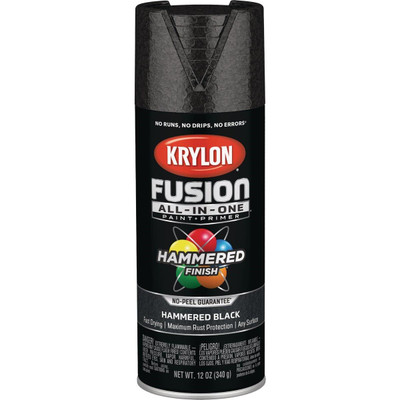 Fusion Paint Primer Krylon Fusion All-In-One Paint + Primer, Hammered Black