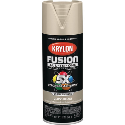 Fusion Paint Primer Krylon Fusion All-In-One Paint + Primer, Gloss Khaki