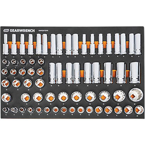 GearWrench MODSET 1/2" DRIVE SOCKETS MM, 67 PC