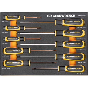 GearWrench 10 Piece Torx Dual Material Screwdriver Set in Foam Storage Tray