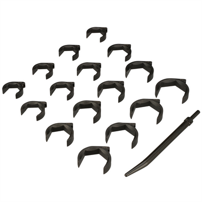 Milton Industries LTI Tool By MIlton 16-Piece SAE SHOCKIT Crows Foot Set - Heavy Duty Industrial / Hydraulic Fitting